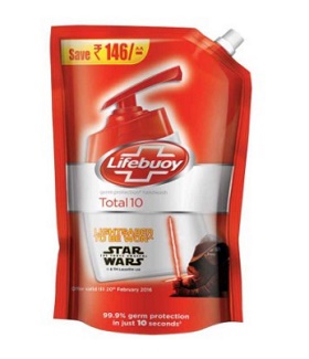 India Desire : Buy Lifebuoy Total 10 Activ Naturol Germ Protection Handwash Refill 750 ml (Buy 1 Get 1 Free) At Rs. 189 From Amazon